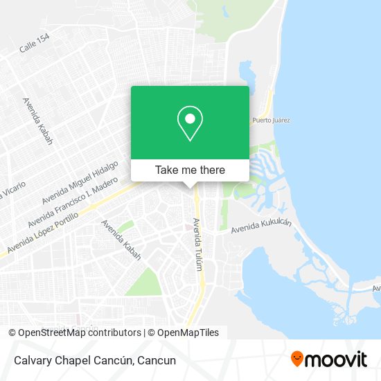 Mapa de Calvary Chapel Cancún