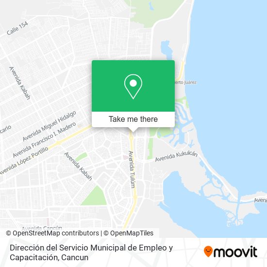 Mapa de Dirección del Servicio Municipal de Empleo y Capacitación