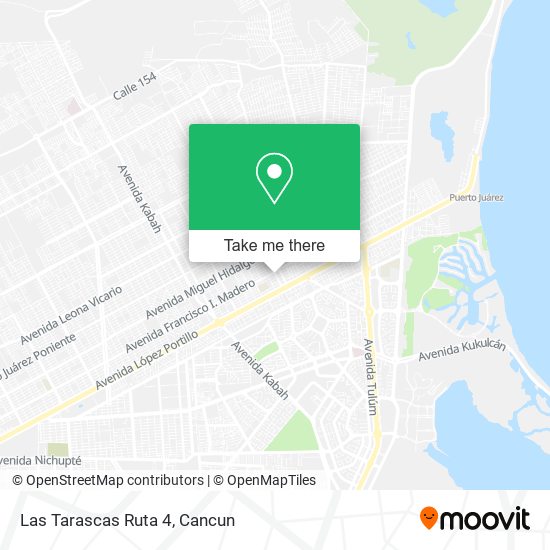 Mapa de Las Tarascas Ruta 4