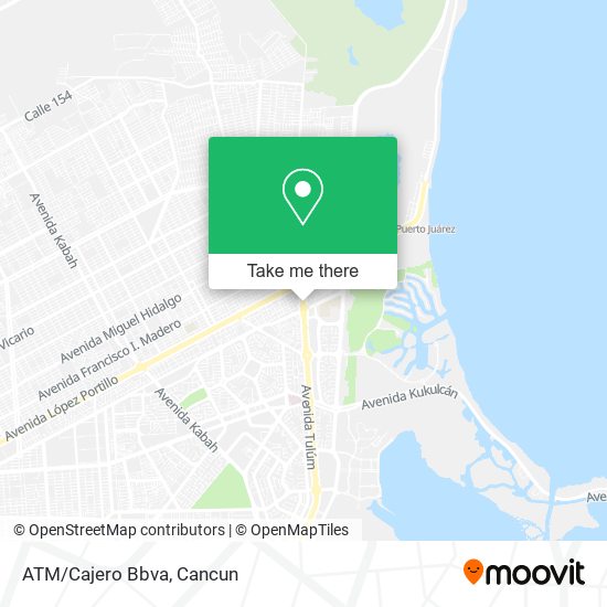 Mapa de ATM/Cajero Bbva