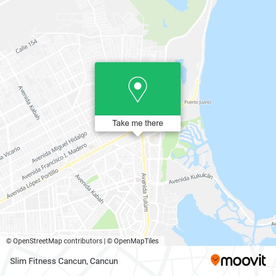 Slim Fitness Cancun map