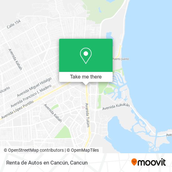 Renta de Autos en Cancún map