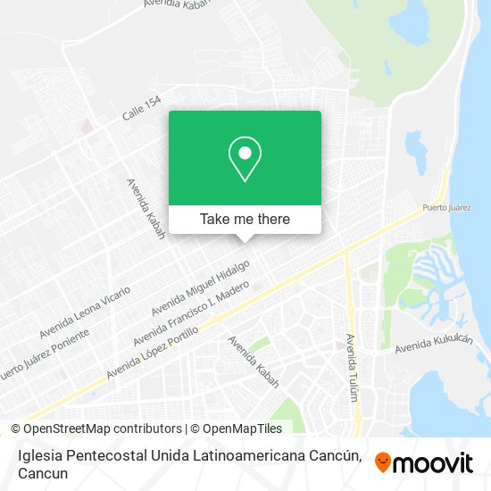 Iglesia Pentecostal Unida Latinoamericana Cancún map