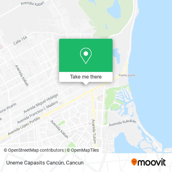 Uneme Capasits Cancún map