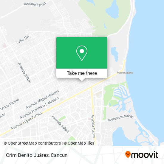 Crim Benito Juárez map