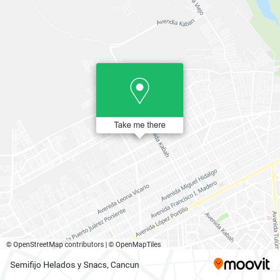 Semifijo Helados y Snacs map