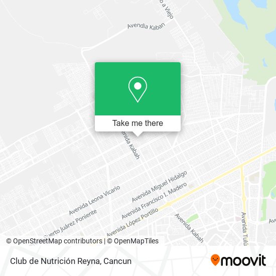 Mapa de Club de Nutrición Reyna