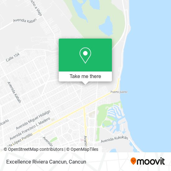 Mapa de Excellence Riviera Cancun