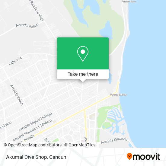 Akumal Dive Shop map