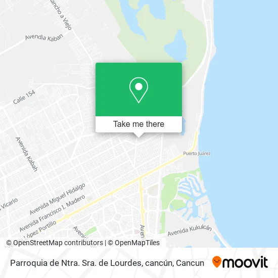 Parroquia de Ntra. Sra. de Lourdes, cancún map