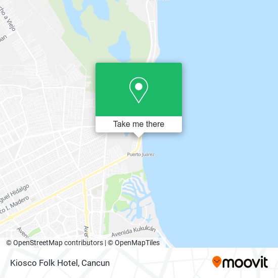 Mapa de Kiosco Folk Hotel