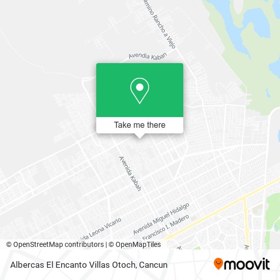 Mapa de Albercas El Encanto Villas Otoch