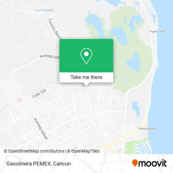 Mapa de Gasolinera PEMEX