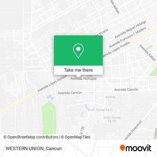 Mapa de WESTERN UNION