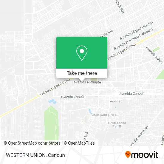 WESTERN UNION map
