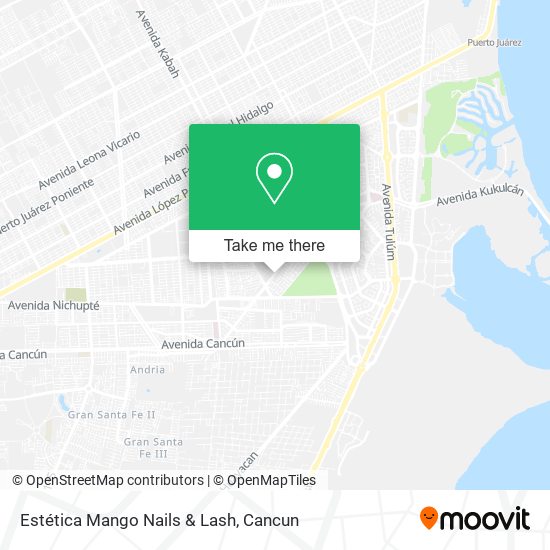 Mapa de Estética Mango Nails & Lash