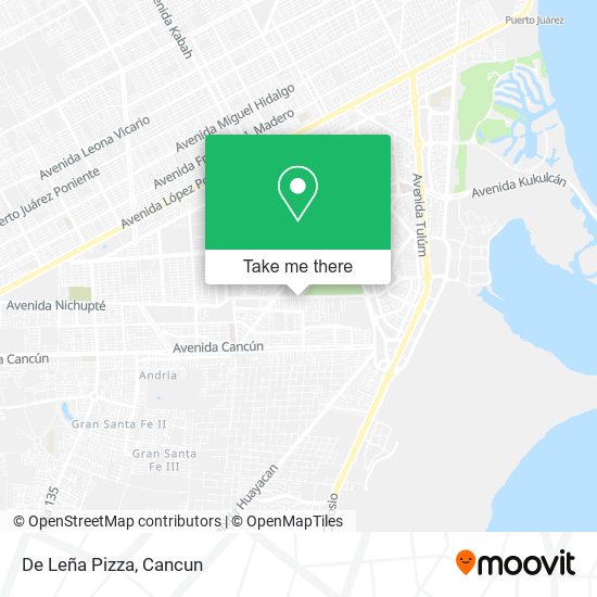 Mapa de De Leña Pizza
