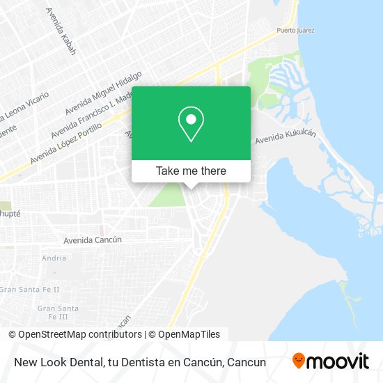 New Look Dental, tu Dentista en Cancún map
