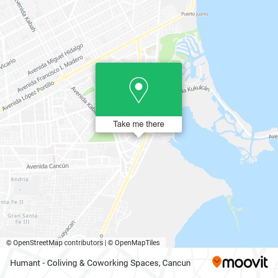 Humant - Coliving & Coworking Spaces map