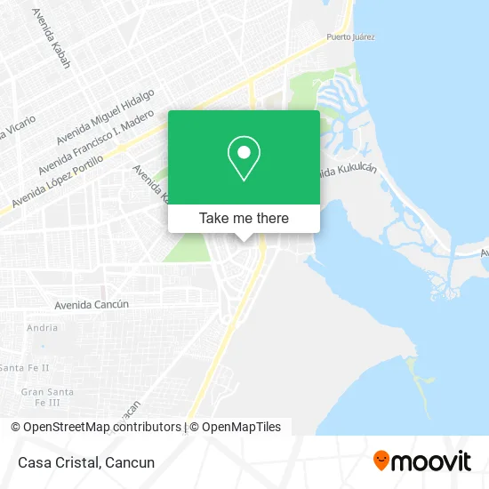 Casa Cristal map
