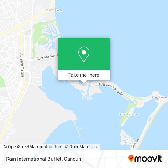 Rain International Buffet map