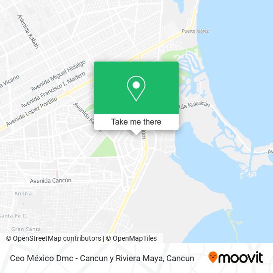 Ceo México Dmc - Cancun y Riviera Maya map