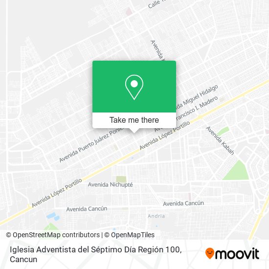 Iglesia Adventista del Séptimo Día Región 100 map
