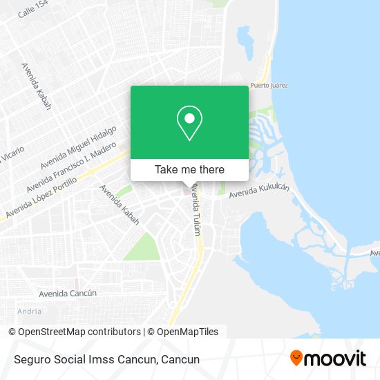 Seguro Social Imss Cancun map
