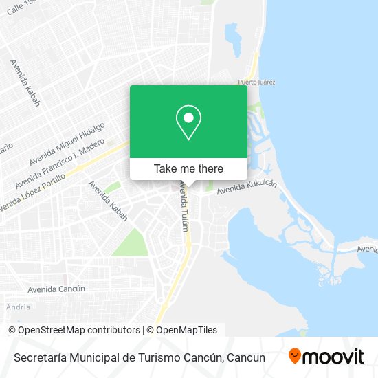 Mapa de Secretaría Municipal de Turismo Cancún