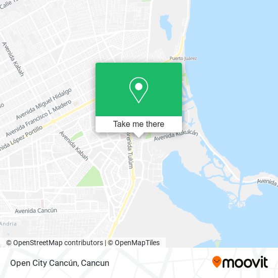 Mapa de Open City Cancún