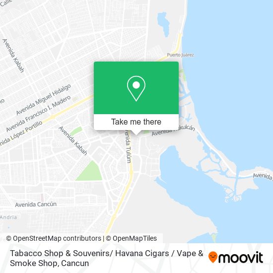 Tabacco Shop & Souvenirs/ Havana Cigars / Vape & Smoke Shop map