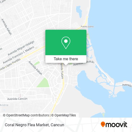 Coral Negro Flea Market map