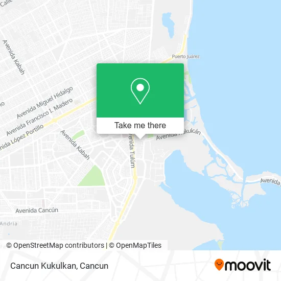 Cancun Kukulkan map