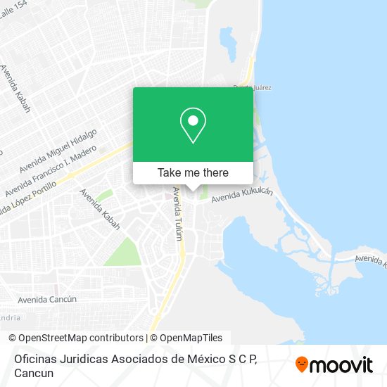 Oficinas Juridicas Asociados de México S C P map