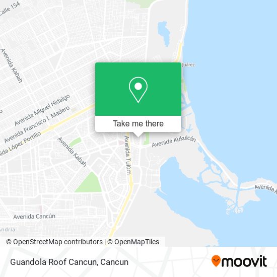 Guandola Roof Cancun map