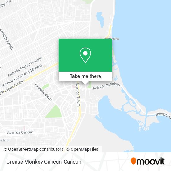 Mapa de Grease Monkey Cancún