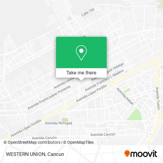 Mapa de WESTERN UNION