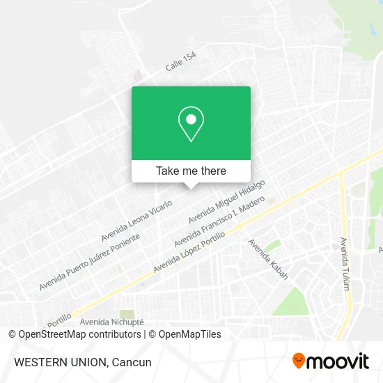 WESTERN UNION map