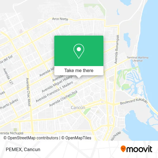 PEMEX map