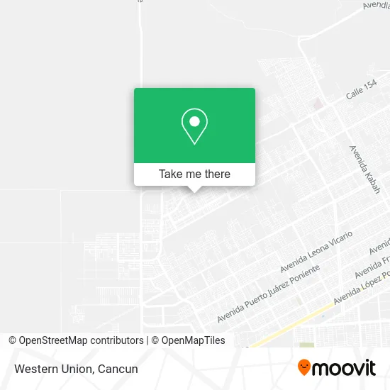 WESTERN UNION map