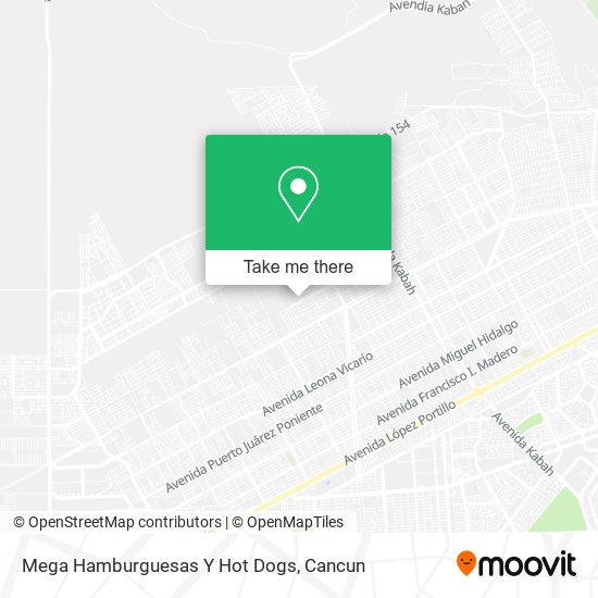 Mega Hamburguesas Y Hot Dogs map