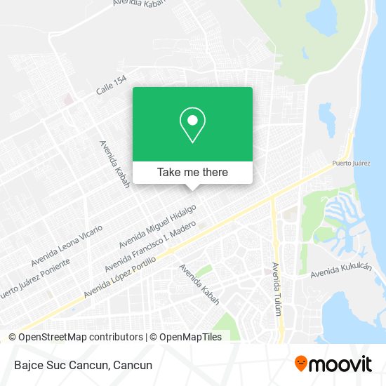 Mapa de Bajce Suc Cancun
