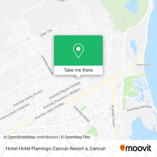Hotel Hotel Flamingo Cancun Resort a map