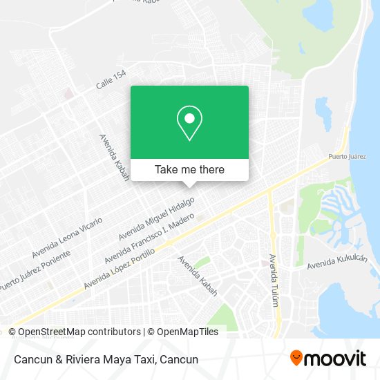 Cancun & Riviera Maya Taxi map