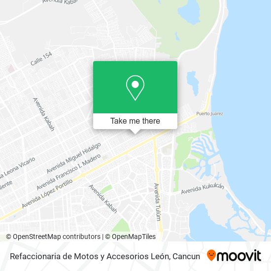Mapa de Refaccionaria de Motos y Accesorios León
