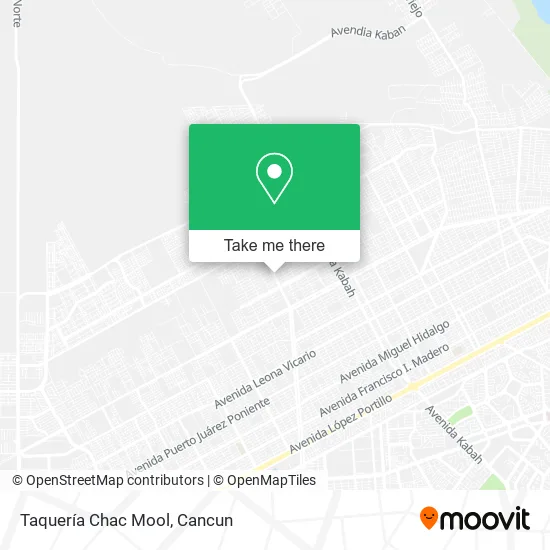 Taquería Chac Mool map