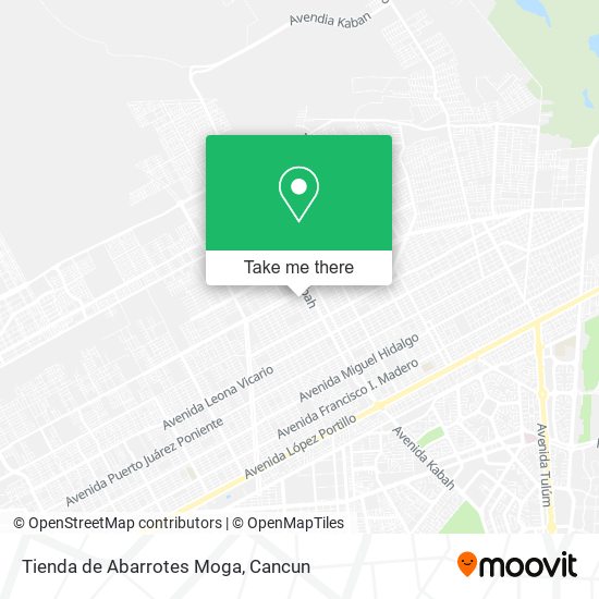 Tienda de Abarrotes Moga map