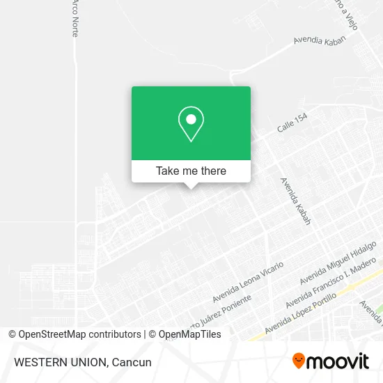 WESTERN UNION map
