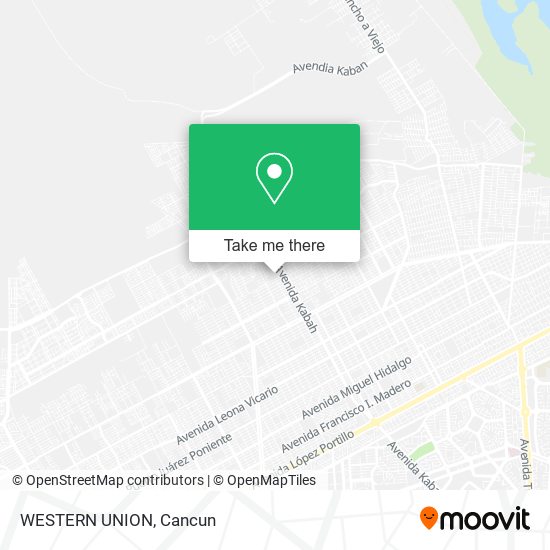 WESTERN UNION map