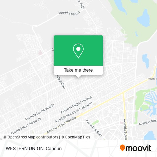 WESTERN UNION map